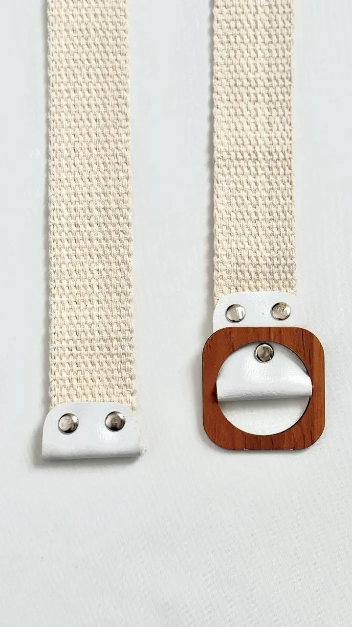 کمربند کنفی سفید